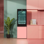LG GBG719MDNN MoodUP™ Bottom Freezer Freestanding Refrigerator 352 Litres Total No Frost with Instaview™ ThinQ (Wi-Fi) 187x60cm D Satin White