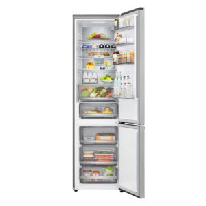 LG GBBS727CPY Bottom Freezer Freestanding Refrigerator 375 Litres Total No Frost ThinQ (Wi-Fi) 203x60cm C Silver