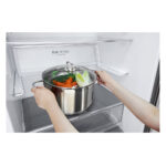 LG GBB569MCAMB Bottom Freezer Freestanding Refrigerator 451 Litres Total No Frost 185x70cm E Dark Grey