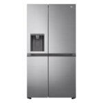 LG GSLV51PZXE Side by Side Freestanding Refrigerator 635 Litres Total No Frost with Water and Ice Dispenser 179x91cm E Silver
