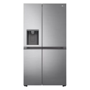 LG GSLV51PZXE Side by Side Freestanding Refrigerator 635 Litres Total No Frost with Water and Ice Dispenser 179x91cm E Silver