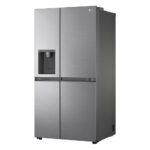 LG GSLV51PZXE Side by Side Freestanding Refrigerator 635 Litres Total No Frost with Water and Ice Dispenser 179x91cm E Silver