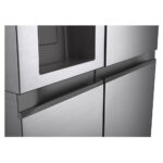 LG GSLV51PZXE Side by Side Freestanding Refrigerator 635 Litres Total No Frost with Water and Ice Dispenser 179x91cm E Silver