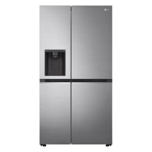 LG GSLV70PZTE Side by Side Freestanding Refrigerator 635 Litres Total No Frost with Water and Ice Dispenser 179x91cm E Silver