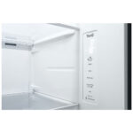 LG GSLV70PZTE Side by Side Freestanding Refrigerator 635 Litres Total No Frost with Water and Ice Dispenser 179x91cm E Silver