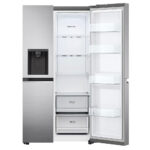 LG GSLV70PZTE Side by Side Freestanding Refrigerator 635 Litres Total No Frost with Water and Ice Dispenser 179x91cm E Silver