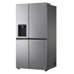 LG GSLV70PZTE Side by Side Freestanding Refrigerator 635 Litres Total No Frost with Water and Ice Dispenser 179x91cm E Silver