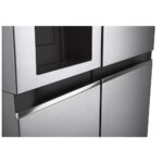 LG GSLV70PZTE Side by Side Freestanding Refrigerator 635 Litres Total No Frost with Water and Ice Dispenser 179x91cm E Silver