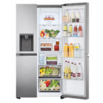 LG GSJV71PZTE Side by Side Door in Door Freestanding Refrigerator 678 Litres Total No Frost with Water and Ice Dispenser 179x91cm E Silver
