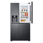 LG GSXV90MCDE Four-Door Wardrobe InstaView Door in Door Freestanding Refrigerator 635 Litres Total No Frost with Water and Ice Dispenser 179x91cm E Dark Grey