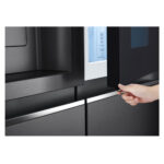 LG GSXV90MCDE Four-Door Wardrobe InstaView Door in Door Freestanding Refrigerator 635 Litres Total No Frost with Water and Ice Dispenser 179x91cm E Dark Grey