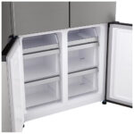 LG GMM42PYBEH Four-Door Wardrobe Freestanding Refrigerator 600 Litres Total No Frost 190x91cm E Silver