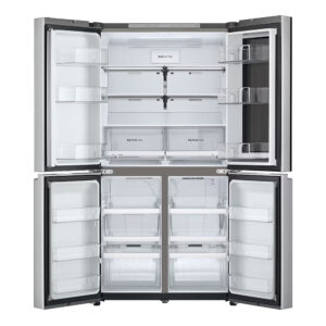 LG GMV960MBDE Four-Door Wardrobe Freestanding Refrigerator 666 Litres Total No Frost ThinQ (Wi-Fi) Instaview™ 179x91cm E Silver