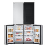 LG GMV960MBDE Four-Door Wardrobe Freestanding Refrigerator 666 Litres Total No Frost ThinQ (Wi-Fi) Instaview™ 179x91cm E Silver