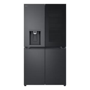 LG GMG960EVEE Four-Door Wardrobe Freestanding Refrigerator 666 Litres Total No Frost ThinQ (Wi-Fi) Instaview™ 179x91cm E Dark Grey