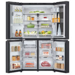 LG GMG960EVEE Four-Door Wardrobe Freestanding Refrigerator 666 Litres Total No Frost ThinQ (Wi-Fi) Instaview™ 179x91cm E Dark Grey