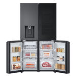 LG GMG960EVEE Four-Door Wardrobe Freestanding Refrigerator 666 Litres Total No Frost ThinQ (Wi-Fi) Instaview™ 179x91cm E Dark Grey