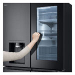 LG GMG960EVEE Four-Door Wardrobe Freestanding Refrigerator 666 Litres Total No Frost ThinQ (Wi-Fi) Instaview™ 179x91cm E Dark Grey