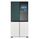 LG GMV960NNME MoodUP™ Four-Door Wardrobe Freestanding Refrigerator 617 Litres Total No Frost ThinQ (Wi-Fi) Instaview™ 186x91cm E Satin White