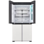 LG GMV960NNME MoodUP™ Four-Door Wardrobe Freestanding Refrigerator 617 Litres Total No Frost ThinQ (Wi-Fi) Instaview™ 186x91cm E Satin White