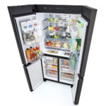 LG GMV960NNME MoodUP™ Four-Door Wardrobe Freestanding Refrigerator 617 Litres Total No Frost ThinQ (Wi-Fi) Instaview™ 186x91cm E Satin White