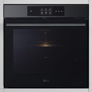 LG WSED7665B Single Oven with Pyrolytic Cleaning System, InstaView™, Air Fry, Steam Assist, ThinQ (Wi-Fi) 76 Litres 60cm A++ Black