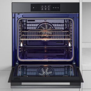 LG WSED7665B Single Oven with Pyrolytic Cleaning System, InstaView™, Air Fry, Steam Assist, ThinQ (Wi-Fi) 76 Litres 60cm A++ Black