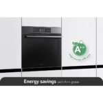 LG WSED7665B Single Oven with Pyrolytic Cleaning System, InstaView™, Air Fry, Steam Assist, ThinQ (Wi-Fi) 76 Litres 60cm A++ Black