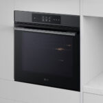 LG WSED7665B Single Oven with Pyrolytic Cleaning System, InstaView™, Air Fry, Steam Assist, ThinQ (Wi-Fi) 76 Litres 60cm A++ Black