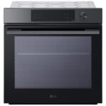 LG WS7D7631WB Single Oven with Pyrolytic Cleaning System, InstaView™, Air Fry, ThinQ (Wi-Fi) 76 Litres 60cm A+ Dark Grey