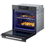 LG WS7D7631WB Single Oven with Pyrolytic Cleaning System, InstaView™, Air Fry, ThinQ (Wi-Fi) 76 Litres 60cm A+ Dark Grey