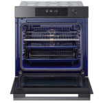 LG WS7D7631WB Single Oven with Pyrolytic Cleaning System, InstaView™, Air Fry, ThinQ (Wi-Fi) 76 Litres 60cm A+ Dark Grey
