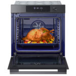 LG WS7D7631WB Single Oven with Pyrolytic Cleaning System, InstaView™, Air Fry, ThinQ (Wi-Fi) 76 Litres 60cm A+ Dark Grey