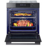 LG WS7D7631WB Single Oven with Pyrolytic Cleaning System, InstaView™, Air Fry, ThinQ (Wi-Fi) 76 Litres 60cm A+ Dark Grey