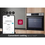 LG WSED7612S Single Oven with Pyrolytic Cleaning System, InstaView™, Air Fry, ThinQ (Wi-Fi) 76 Litres 60cm A+ Inox