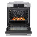 LG WS5D7230S Single Oven with Pyrolytic Cleaning System 72 Litres 60cm A Inox