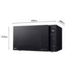 LG MH6535GIB NeoChef™ Slim Freestanding Microwave Oven with Grill, Touch Control, EasyClean™ 25 Litres 1450W Black