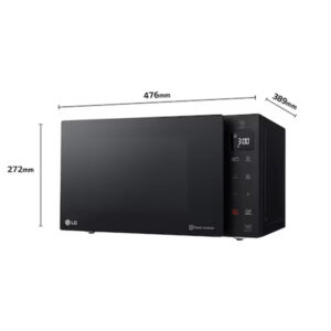 LG MH6535GIB NeoChef™ Slim Freestanding Microwave Oven with Grill, Touch Control, EasyClean™ 25 Litres 1450W Black