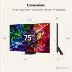 LG 75MRGB96B6B Micro RGB evo AI MRGB96 2026 75″ 4K UHD Micro RGB Smart TV E Black