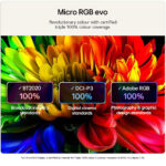 LG 75MRGB96B6B Micro RGB evo AI MRGB96 2026 75″ 4K UHD Micro RGB Smart TV E Black
