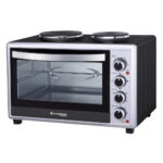 Wilson WFE466KSUK Electric Countertop Oven with 2 x Hotplates 46 Litres 2850W Black