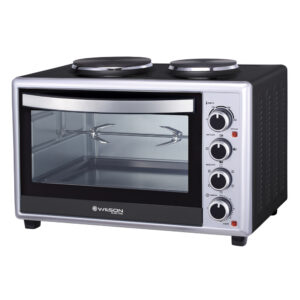Wilson WFE466KSUK Electric Countertop Oven with 2 x Hotplates 46 Litres 2850W Black