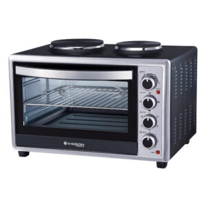Wilson WFE606KSUK Electric Countertop Oven with 2 x Hotplates 60 Litres 2700W Black