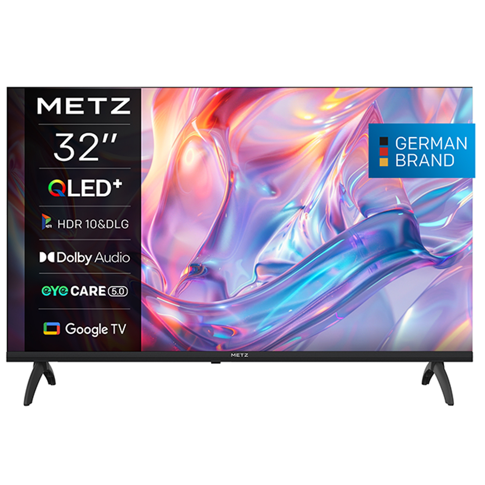 SKU1004332 Metz 32MQH7000Z 32" HD Ready QLED Google TV E Black