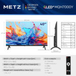 Metz 40MQH7000Z 40" Full HD QLED Google TV E Black